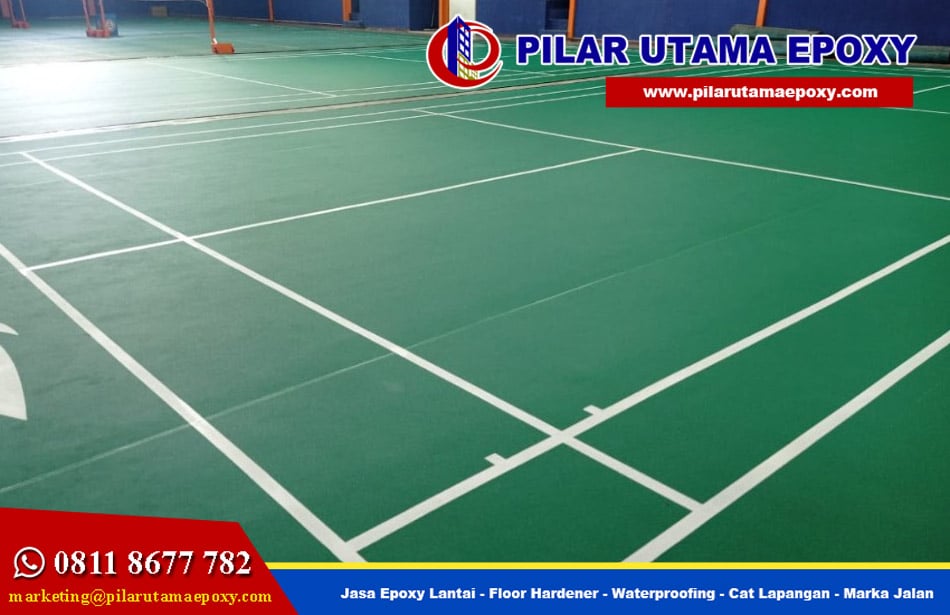 Jasa Cat Lapangan Serpong badminton