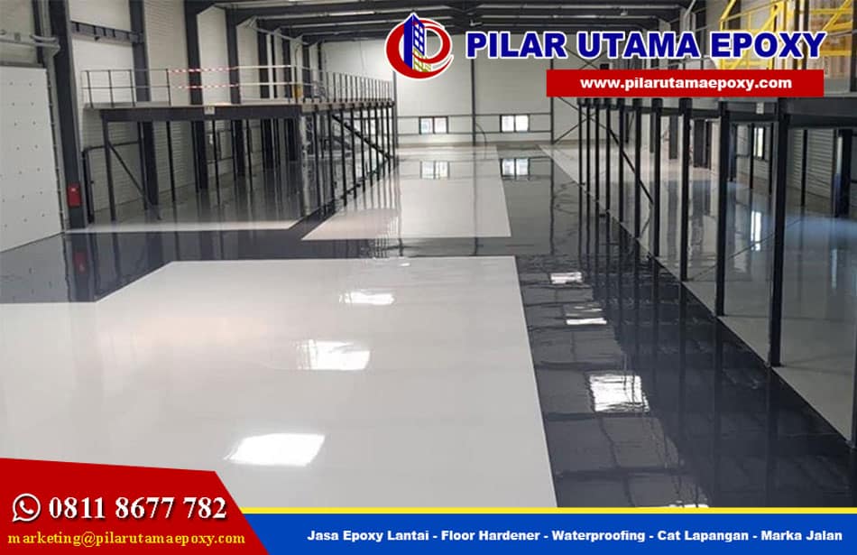 Jasa epoxy lantai pabrik baterai