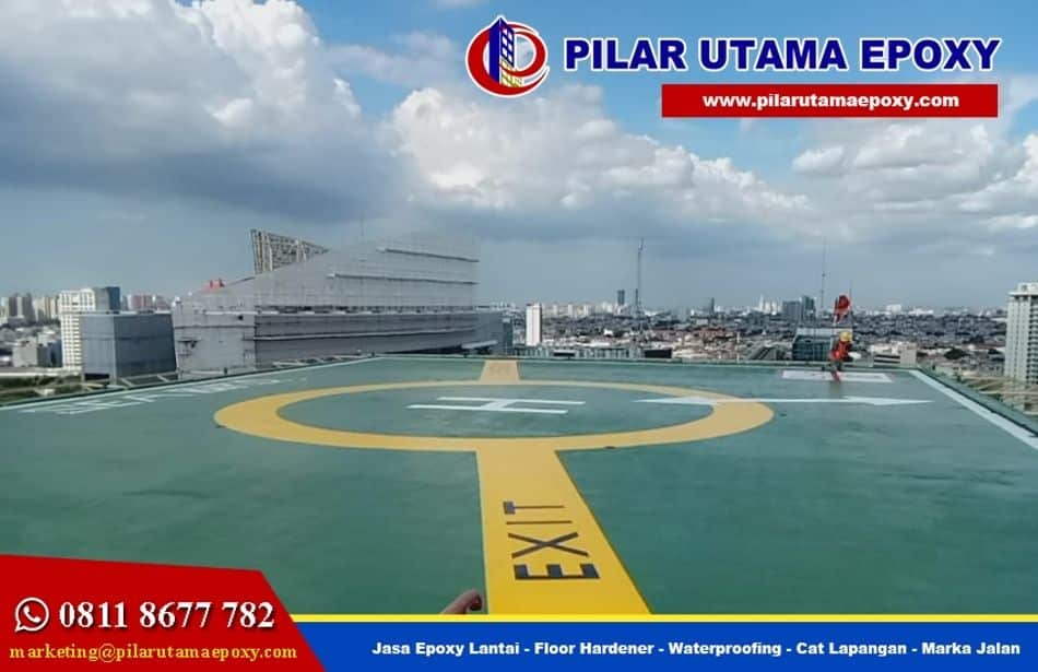 jasa epoxy lantai Helipad