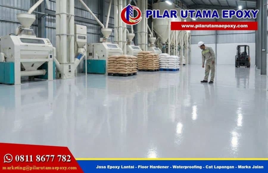 Aplikator Epoxy Lantai untuk Pabrik Beras Kediri