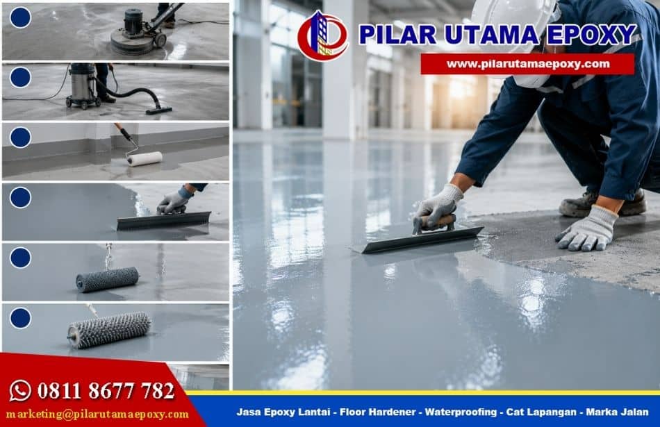 7 Tahapan Epoxy Lantai: Rahasia Kuat & Anti Gagal